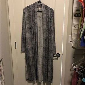 Snakeskin cardigan